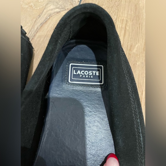 LACOSTE // MENS DRIVING LOAFER // BLACK // SIZE US MENS 9.5 - Picture 4 of 5